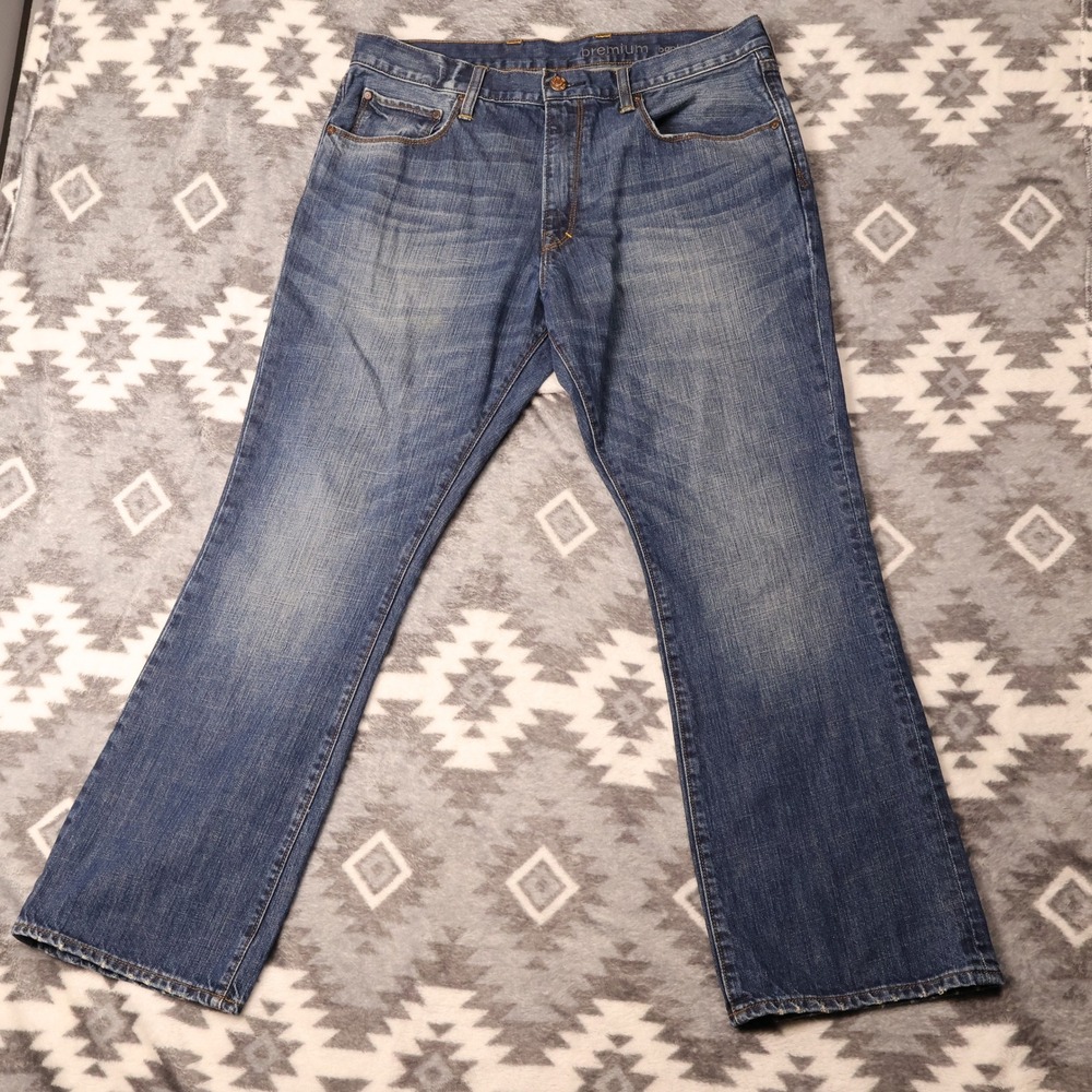 Gap Premium Bootcut Jeans Mens 36x30 Medium Wash Denim 100% Cotton